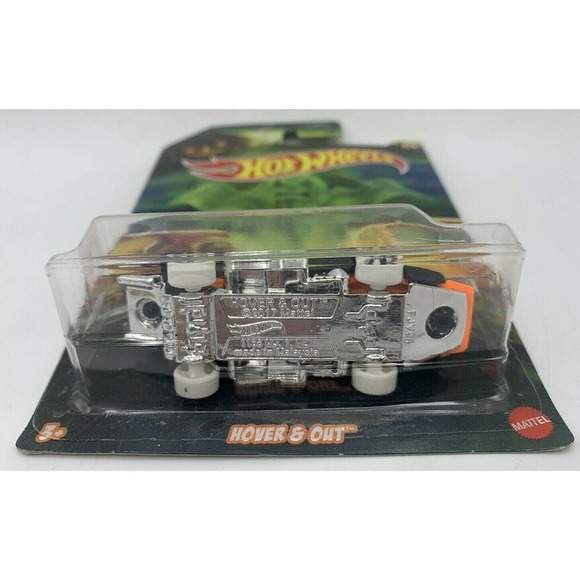 NEW Hot Wheels Halloween HOVER & OUT #3/6 Black & Orange GJV96-K611 2019 ON CARD - Picture 4 of 12